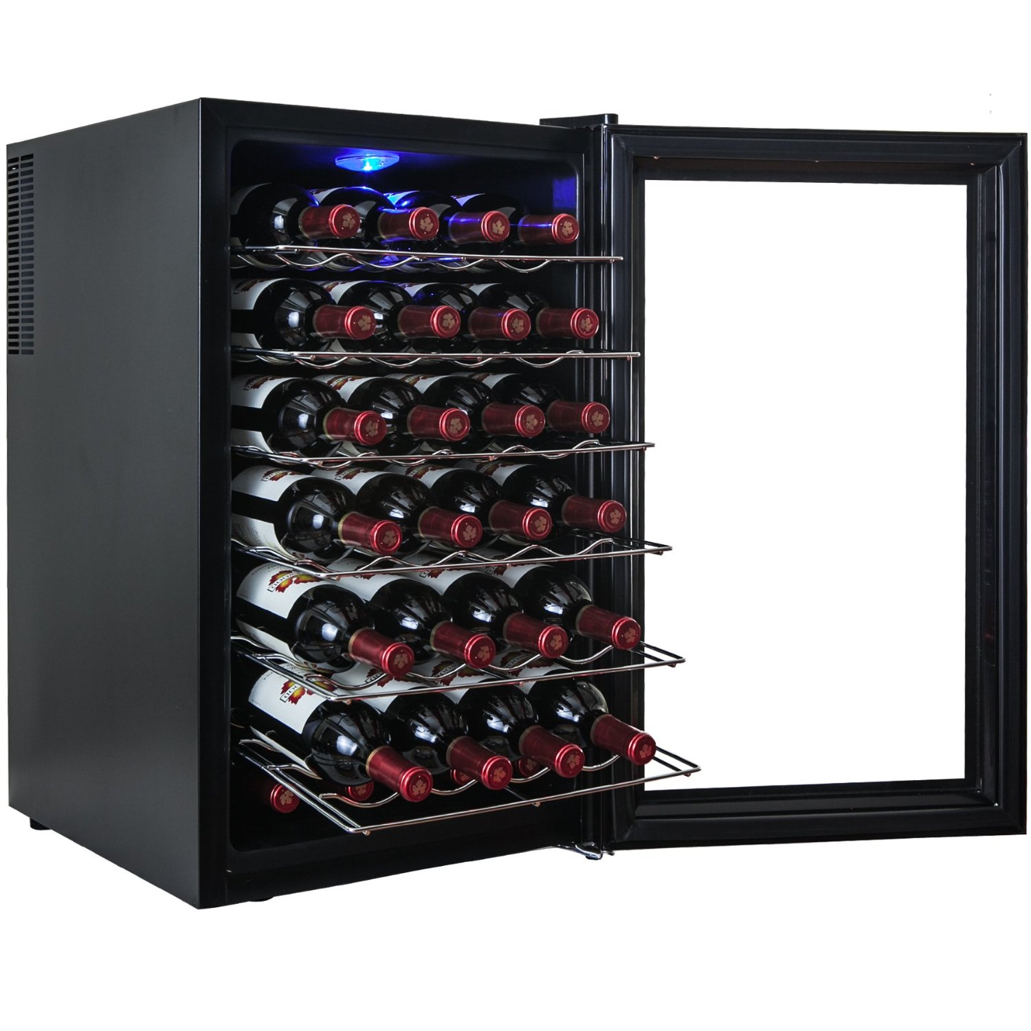 akdy_28_bottle_single_zone_thermoelectric_freestanding_wine_cooler