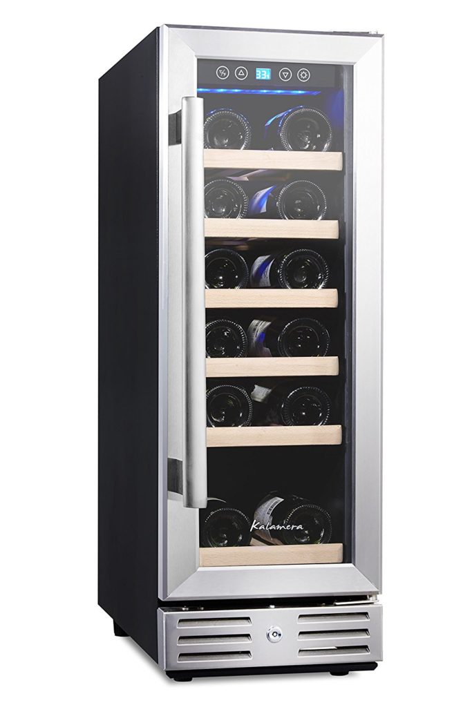 Best wine refrigerator under $500, kalamera 12-inch 18-bottle wine cooler