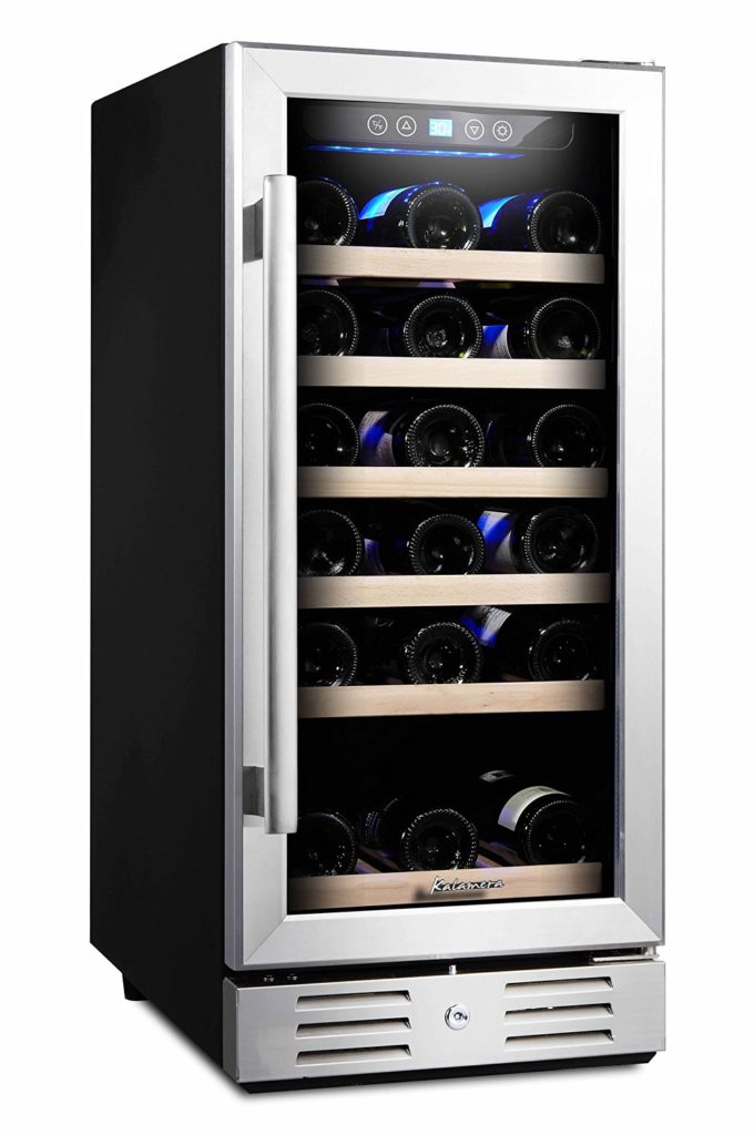 Kalamera 15" Wide 30 Bottle Built-In Wine Cooler